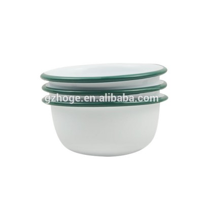 High quality simple enamel bowl/soup bowl with customizable logo