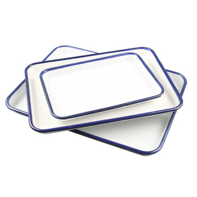 Enamel salver container . A variety of sizes Lab tray, Thicken corrosion resistant .Can be customized logo